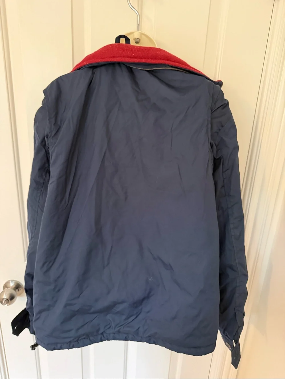 U.S. Polo Assn. Navy Jacket with Red Lining - Y2K